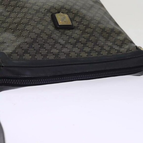 CELINE Macadam Canvas Shoulder Bag Black Auth - Picture 10 of 16